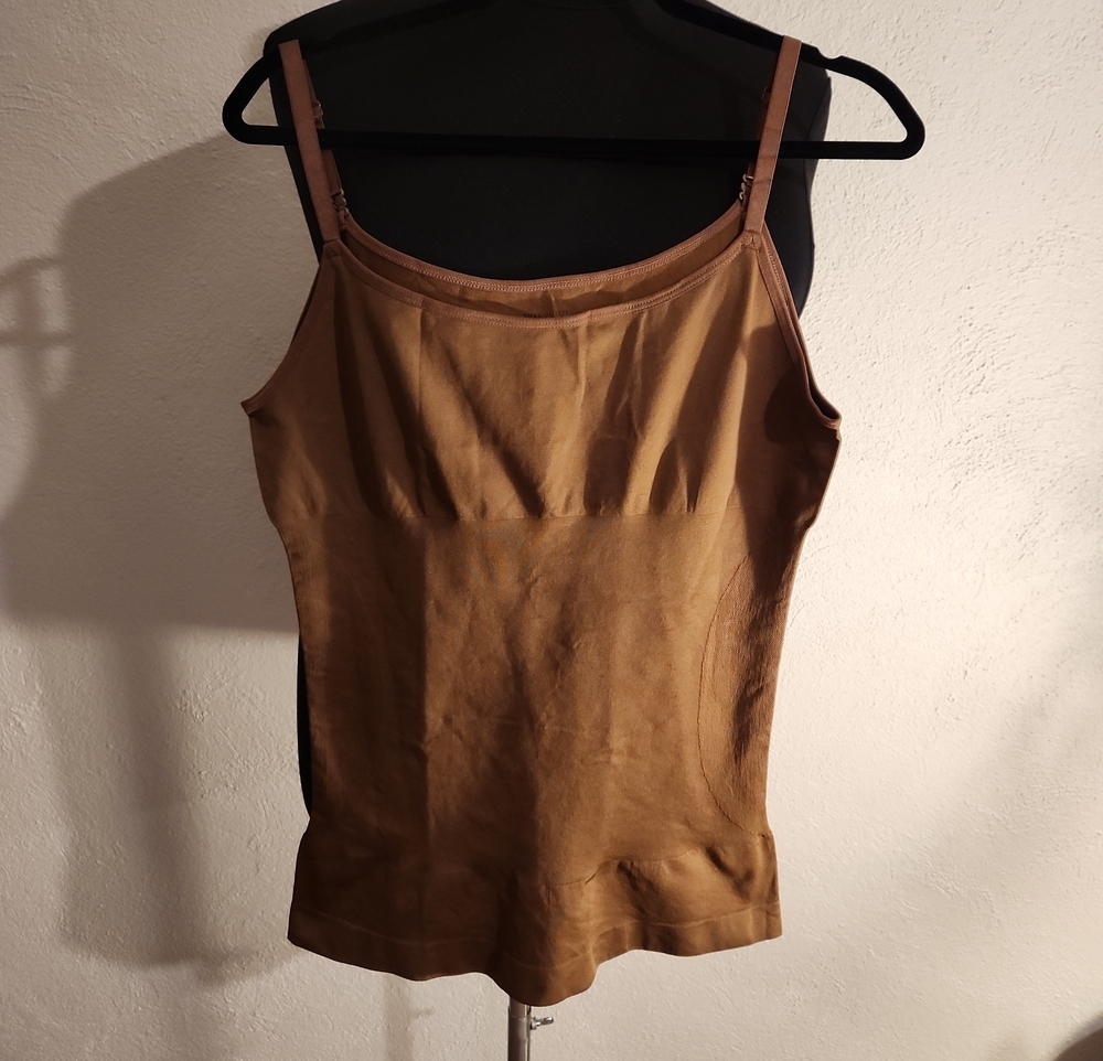 Underoutfit Women Sand Beige Adjustable Strap Camisole
